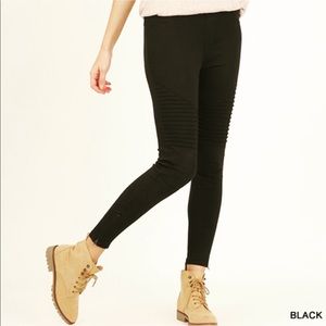 Black Moto Jeggings